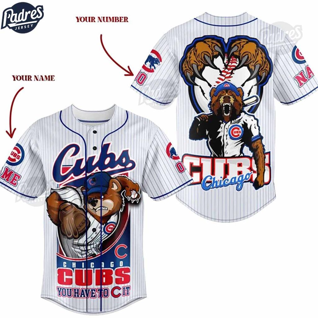 Custom MLB Chicago Cubs Baseball Jersey Style