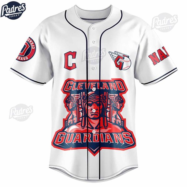 Custom MLB Cleveland Guardians Baseball Jersey Style 2