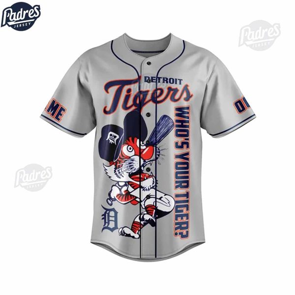 Custom MLB Detroit Tiger Baseball Jersey Style 2