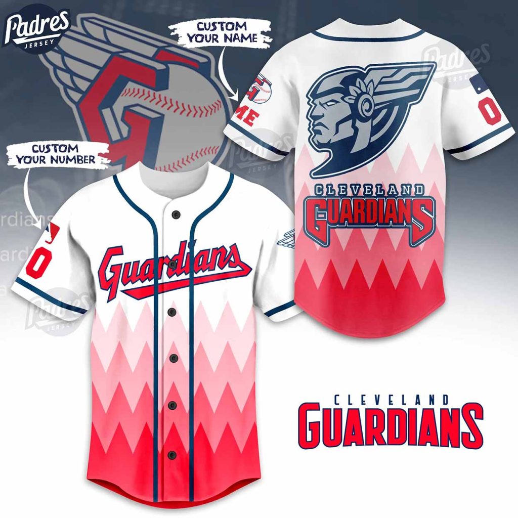 Custom MLB Logo Cleveland Guardian Baseball Jersey