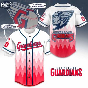 Custom MLB Logo Cleveland Guardian Baseball Jersey 1