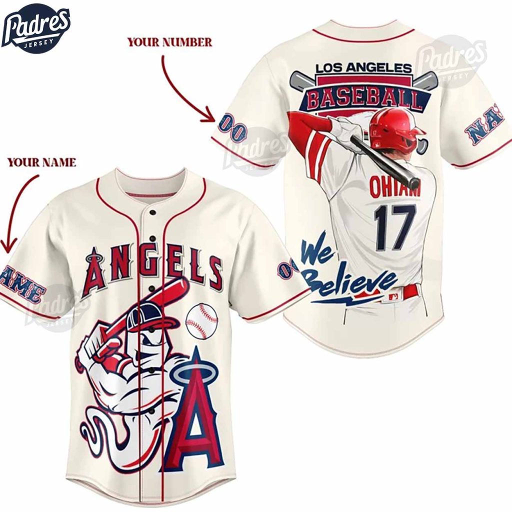 Custom MLB Los Angeles Angels Baseball Jersey Style