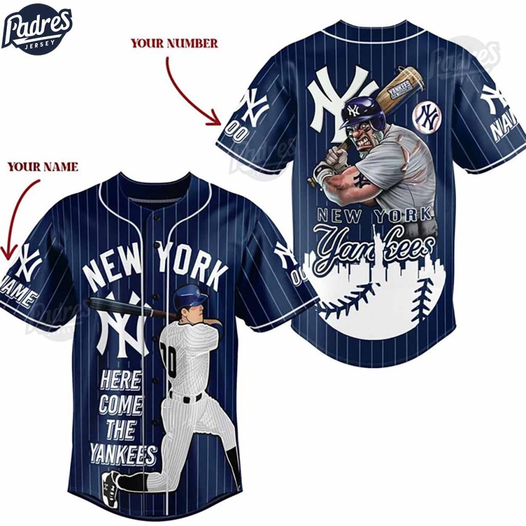 Custom MLB New York Yankees Baseball Jersey Style