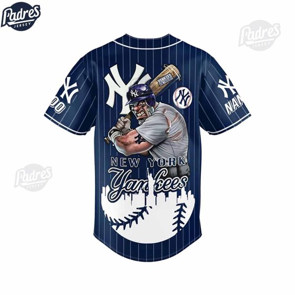 Custom MLB New York Yankees Baseball Jersey Style 3