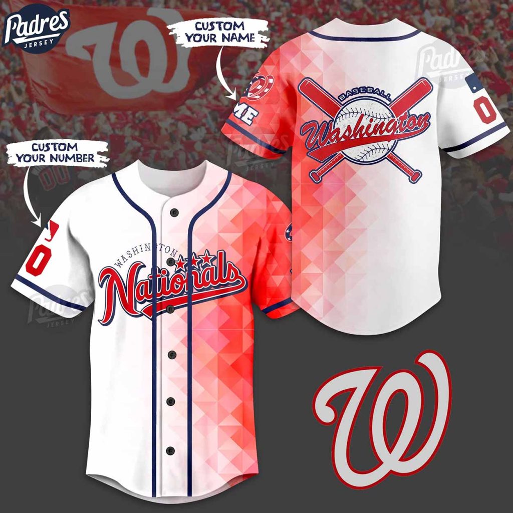 Custom MLB Washington Nationals Baseball Jersey