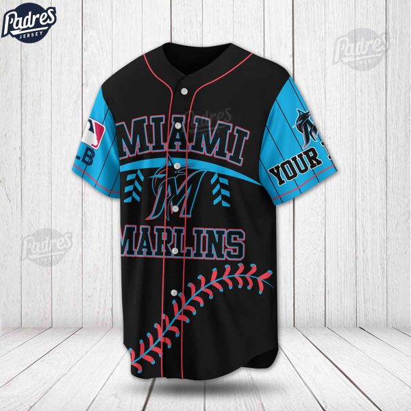 Custom Miami Marlins Baseball MLB Baseball Jersey 2