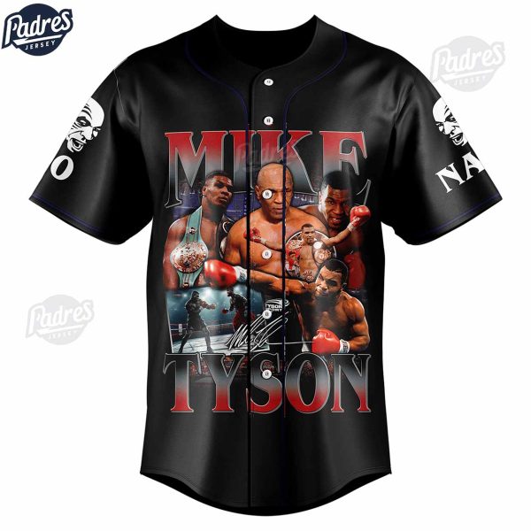 Custom Mike Tyson Baseball Jersey 2