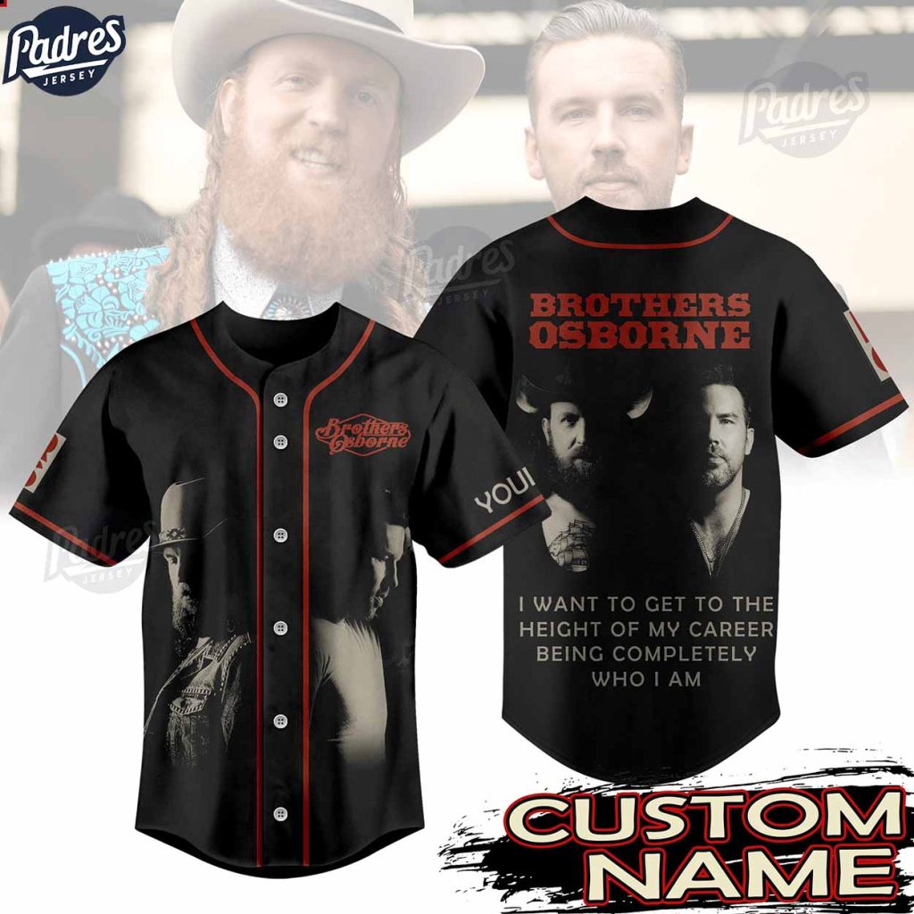 Custom Music Brothers Osborne Baseball Jersey