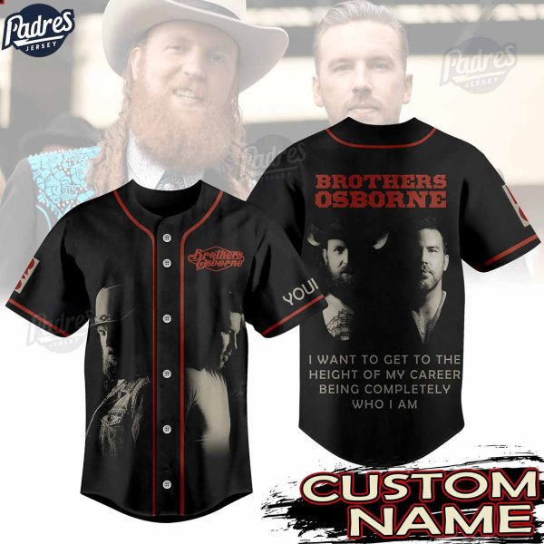 Custom Music Brothers Osborne Baseball Jersey 1