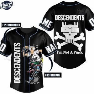 Custom Music Descendents Im Not A Punk Baseball Jersey 1