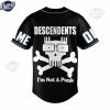 Custom Music Descendents Im Not A Punk Baseball Jersey 3