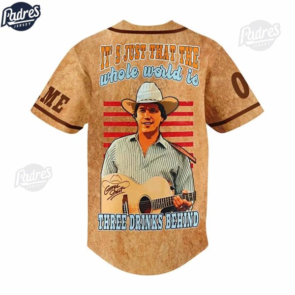 Custom Music George Strait Baseball Jersey Style 2