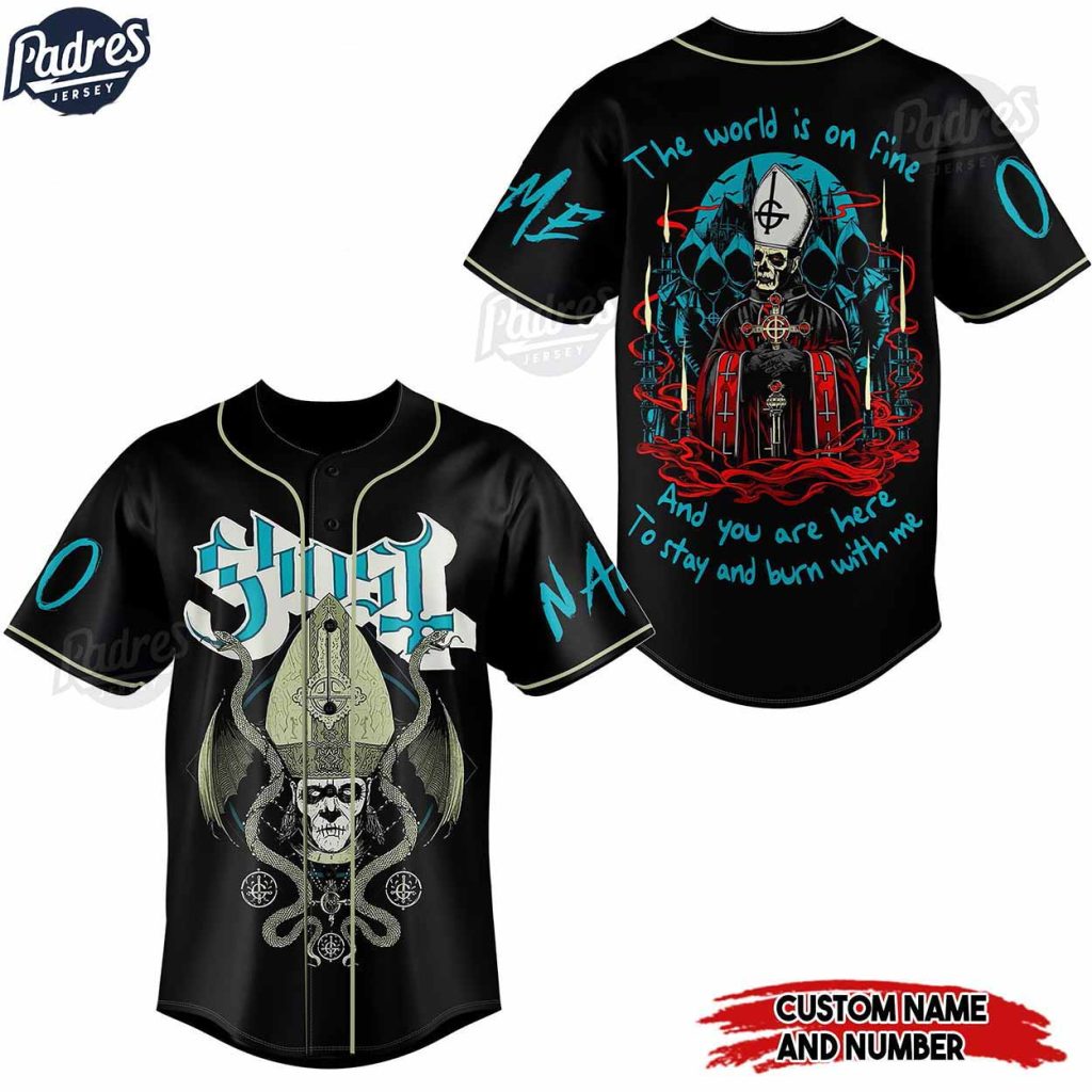 Custom Music Ghost Deus In Absentia Baseball Jersey Style