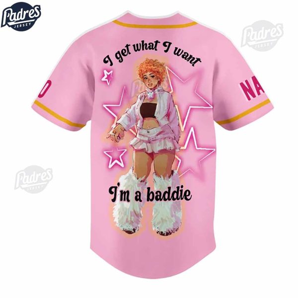 Custom Music Ice Spice Baseball Jersey 3