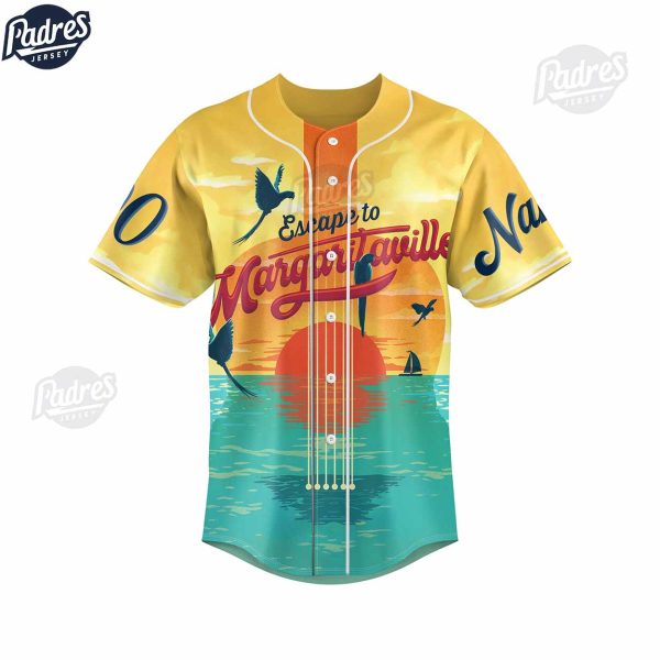 Custom Music Jimmy Buffett Margaritaville Baseball Jersey 2