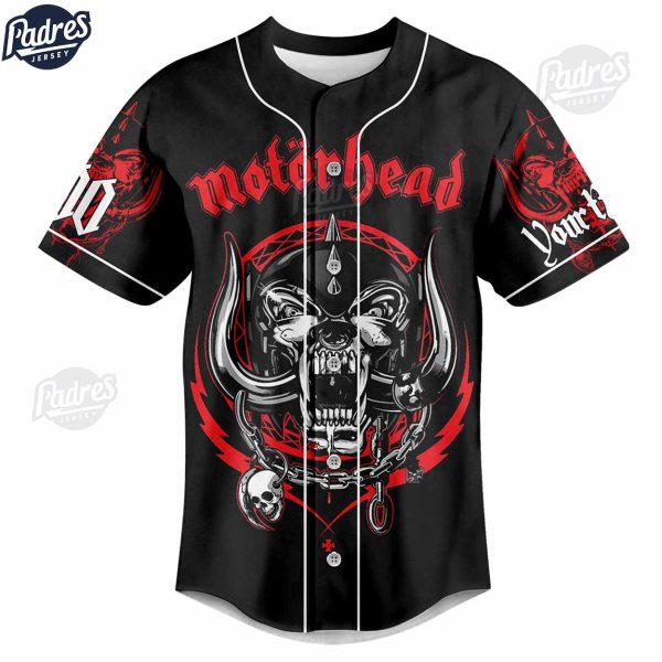 Custom Music Motorhead Rock Band Baseball Jersey style 2