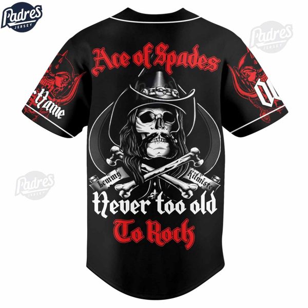 Custom Music Motorhead Rock Band Baseball Jersey style 3