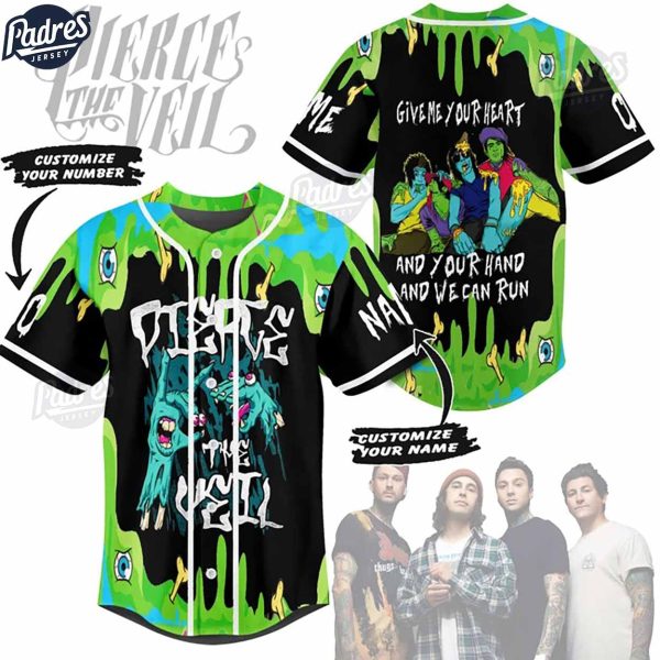 Custom Music Pierce The Veil Band Baseball Jersey 1