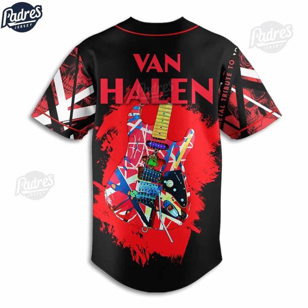 Custom Music Van Halen Baseball Jersey Style 3