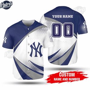 Custom Name And Number New York Yankees Baseball Jersey Shirt 1