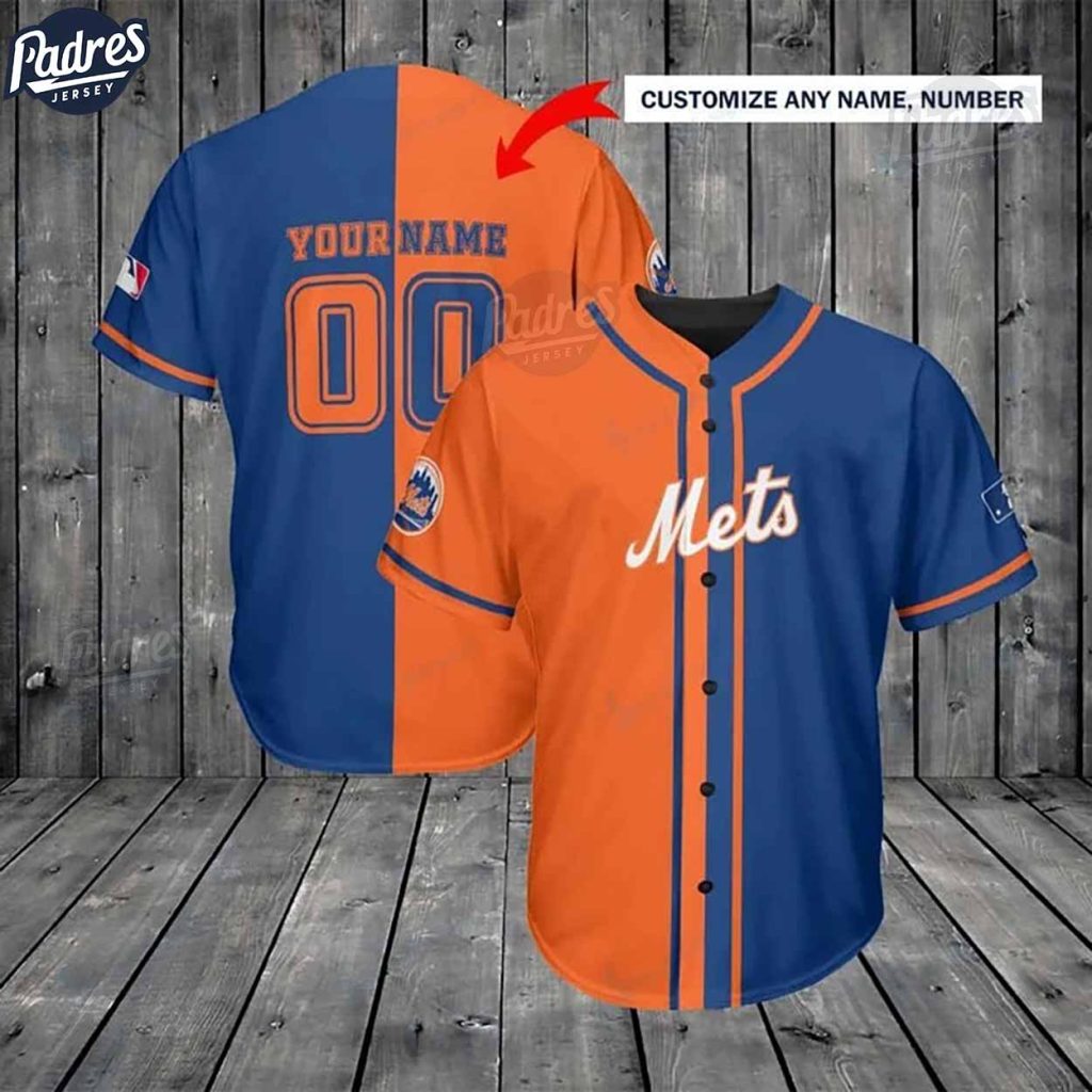 Custom New York Mets Baseball Jersey Style