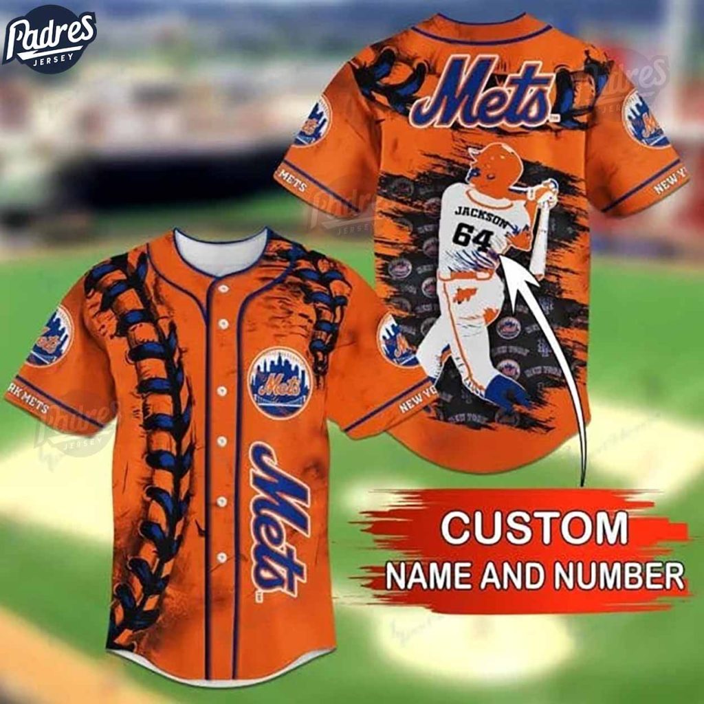 Custom New York Mets Skeleton Baseball Jersey Shirt