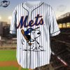 Custom New York Mets Snoopy Baseball Jersey 3