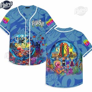 Custom Phish Aquarium Baseball Jersey 1