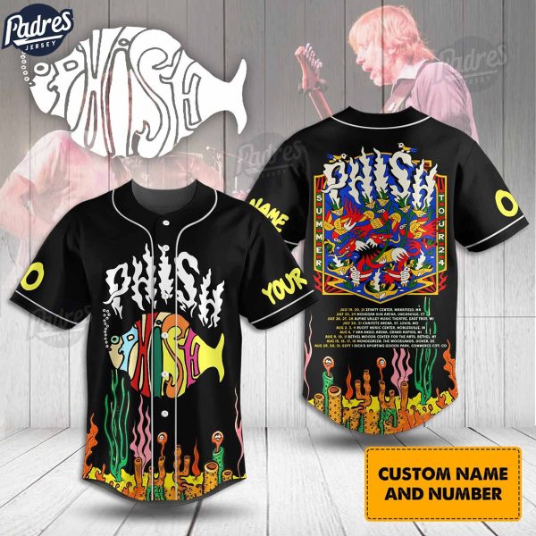 Custom Phish Summer Tour 2024 Baseball Jersey 1