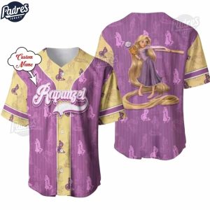 Custom Rapunzel Princess Disney Baseball Jersey Style 1