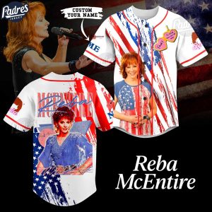 Custom Rebeca Martinez Usa Flag Baseball Jersey 1
