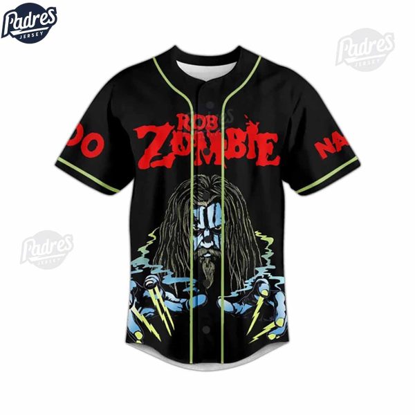 Custom Rob Zombie Singer Baseball Jersey 2