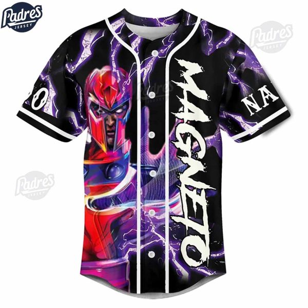 Custom X Men 97 Magneto Baseball Jersey Style 2