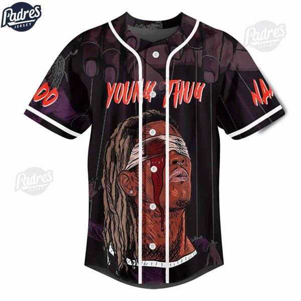 Custom Young Thug Baseball Jersey Style 2