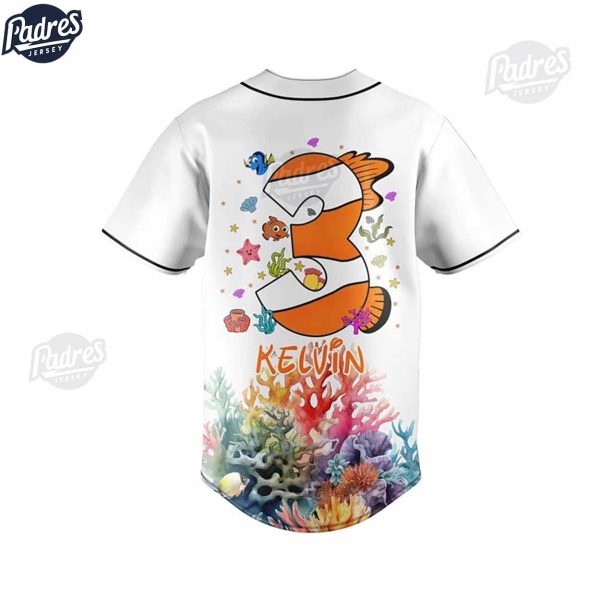 Disney Birthday Finding Nemo Custom Baseball Jersey 3