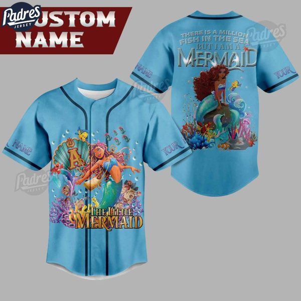 Disney The Little Mermaid Custom Baseball Jersey 1