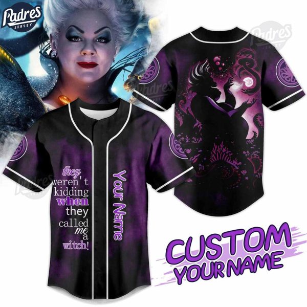 Disney Ursula Custom Baseball Jersey 1