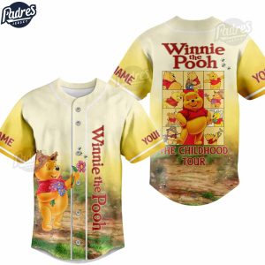 Disney Winnie The Pooh The Childhood Tour Custom Baseball Jersey 1