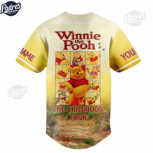 Disney Winnie The Pooh The Childhood Tour Custom Baseball Jersey 3
