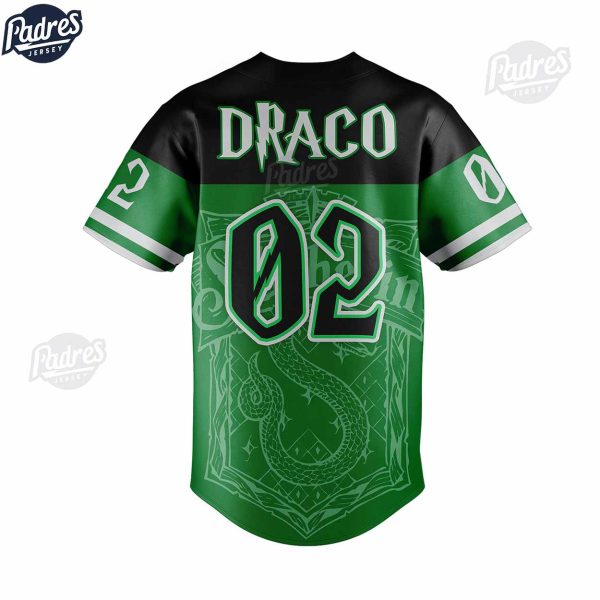 Draco Slytherin Harry Potter Custom Baseball Jersey 3