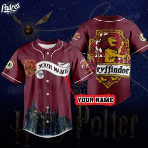 Gryffindor House Harry Potter Custom Baseball Jersey 1