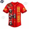 Guns N' Roses Skull Design Red Christmas Baseball Jersey 2