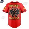 Guns N' Roses Skull Design Red Christmas Baseball Jersey 3