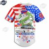 Happy 4th Of July American Flag Ghostbusters Custom Baseball Jersey 3