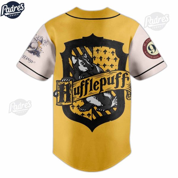 Hufflepuff House Harry Potter Custom Baseball Jersey 2