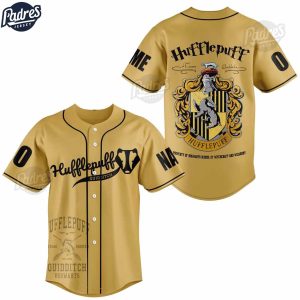 Hufflepuff Quidditch Harry Potter Custom Baseball Jersey 1