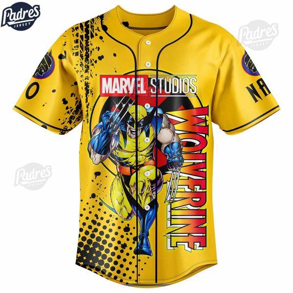 Marvel Studios X Men 97 Wolverine Baseball Jersey 2