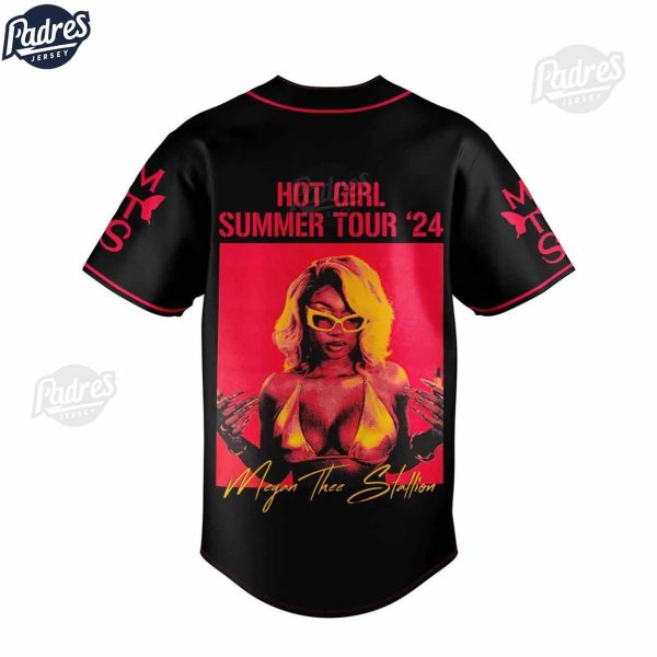 Megan Thee Stallion Hot Girl Summer Tour 2024 Baseball Jersey 3