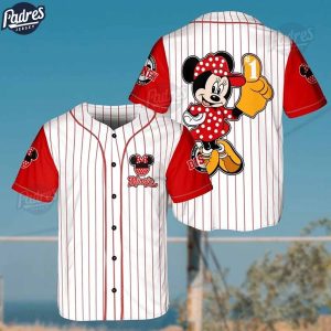 Minnie Mouse Disney Baseball Jersey Style 1
