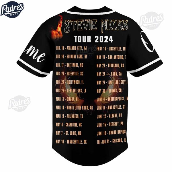 Music Stevie Nicks Tour 2024 Custom Baseball Jersey 3
